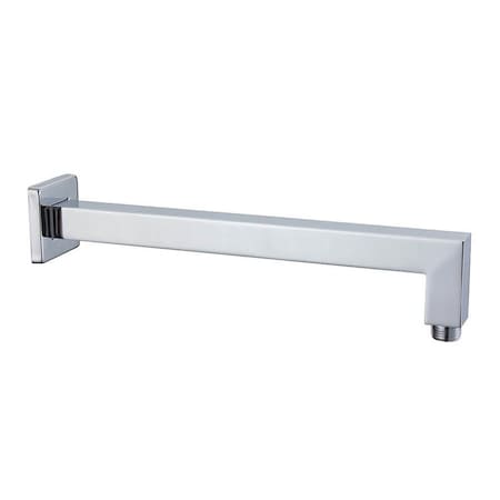 Mountain Plumbing Square 90° Wall Rain Arm (12") in Polished Chrome MT25/CPB