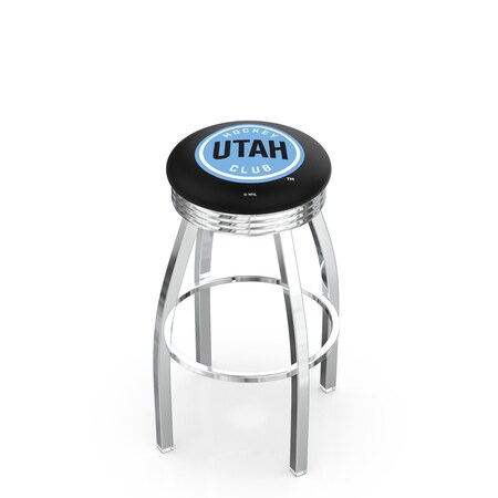 Holland Bar Stool Co Utah Hockey Club 30in Swivel Bar Stool with Chrome Finish L8C3C