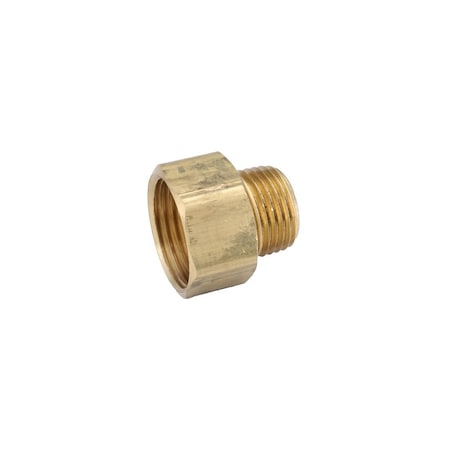 Anderson Metals Garden Hose Adapter, Lead-Free Brass, 3/4 FGH x 3/4-In. MIP 757484-121208