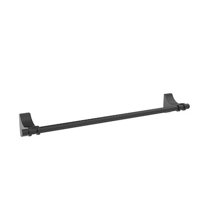 Amerock Davenport Matte Black Transitional 18 in 457 mm Towel Bar BH36053MB