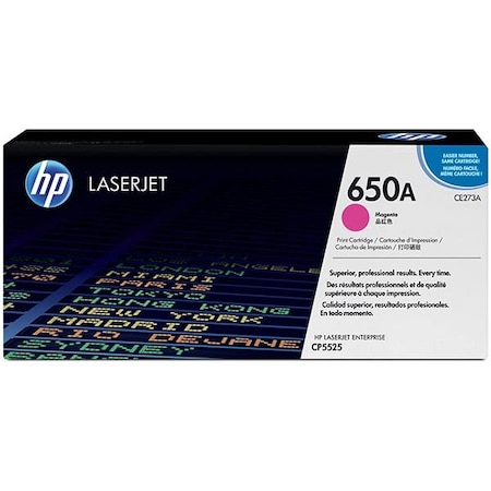 Hp 650A (CE273A) Magenta Original LaserJet Toner Cartridge (15,000 Yield) CE273A