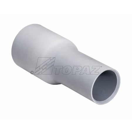 Topaz Swedged Reducer, PVC, 3" x 2-1/2" 1482