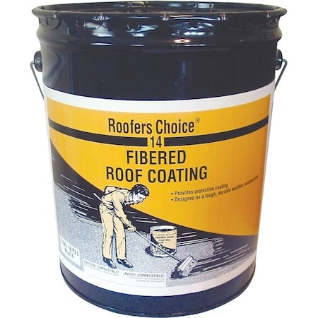 Henry Henry Roofers Choice RC014070 Roof Coating, Black, 5 gal Pail RC014070