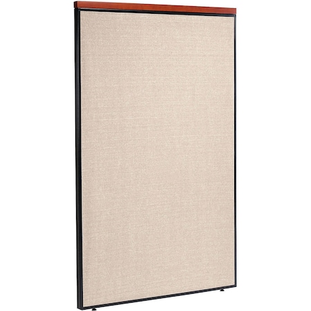 Global Industrial Interion Deluxe Office Partition Panel, 48-1/4"W x 97-1/2"H, Tan 695789DTN