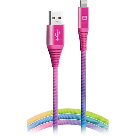 Bytech Male Lightening Cable, Rainbow BYLPCA161AC