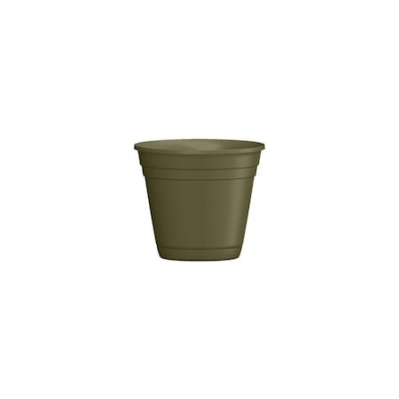 Southern Patio Riverland Planter With Saucer, Olive Green Resin, 10-In. RN1012OG