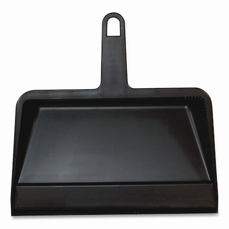 Impact Products Value-Plus Dustpan, 12in x 11in, Polypropylene, Black 710