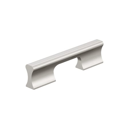Amerock Status 3-3/4 in 96 mm Center-to-Center Satin Nickel Cabinet Pull BP36837G10