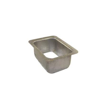 Orfebreria 3 x 4 in. C Outlet Mill Finish Downspout OR3268061