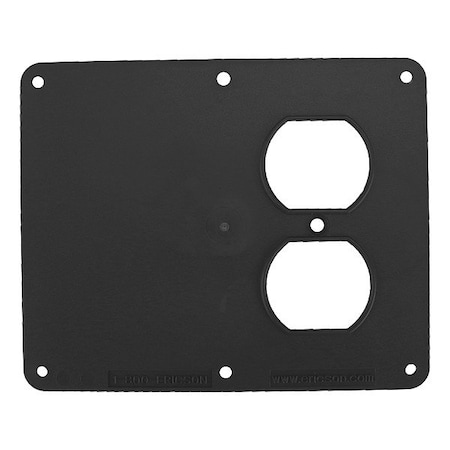 Ericson Coverplate, Outlet Box, Double Gang 8209B