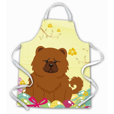 Carolines Treasures Easter Eggs Chow Chow Red Apron BB6142APRON