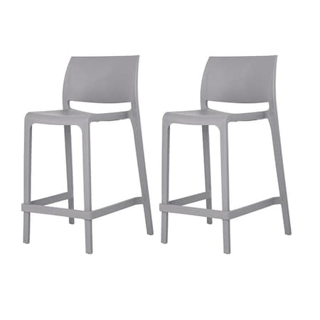 Lagoon Sensilla Resin Stackable Counter Stool, 2PK 7211G8-CSLGS