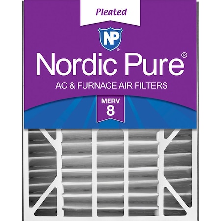 Nordic Pure 20x25x5 Pleated Air Filter, High Capacity, Electrostatically Charged Synthetic Media, MERV 8 20x25x5ABM8-1
