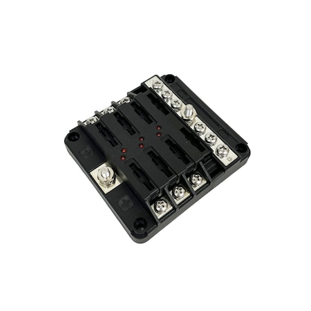 Optifuse Modular Fuse Block for Regular Blade - LED, 6P BLR-I-806
