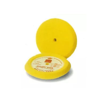 Schlegel Buffing Pad, 9 in Dia, 1-1/2 in THK, Foam Pad, Yellow 2002