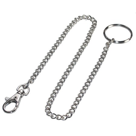 Hillman Metal Silver Belt Hooks/Pocket Chains Safety Chain 711071