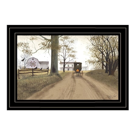 Homeroots Headin Home 3 Black Framed Print Wall Art 406407