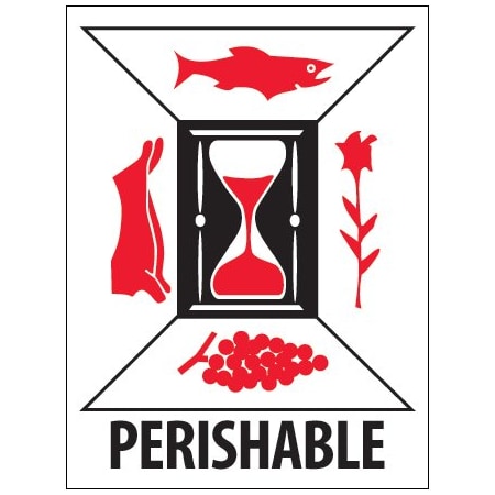 Bsc Preferred 3 x 4'' - ''Perishable'' Labels IPM313