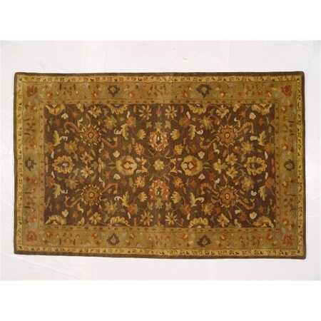 Lifestyles LS-RM18 8 x 11 ft. Kavera 100 Percent Long Fiber Wool Hand Made Rug- Chocolate LS-RM188X11