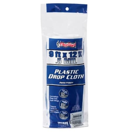 Berry Plastics 626204 .5 Mil Light Duty Plastic Drop Cloth- 9 x 12 ft 819094