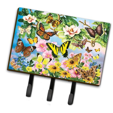 Carolines Treasures 6 x 2 x 9 in. North American Butterflies Leash or Key Holder PRS4043TH68