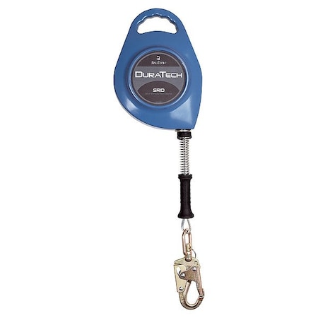 Duratech DuraTech Self Retracting Lifeline, 30 ft. Length, Swivel Snap Hook, Steel, 1 Leg(s) 7232C