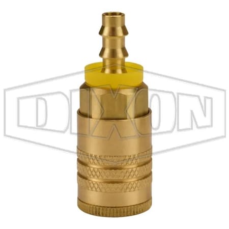 Dixon Air Chief ARO Quick Disconnect Push-On Coupler, Quick Disconnect Coupler x Hose Barb, 300 psi Pressu DC3842L