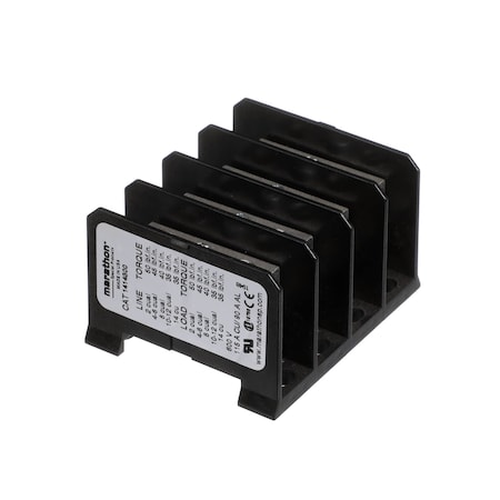 Marshall Air Terminal Block, 4 Pole, 600V 500205