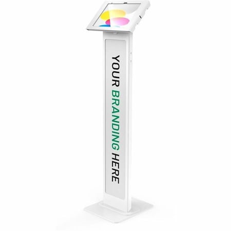 Compulocks IPAD 10TH-11TH (A16) GEN, APEX ENCLOSURE BRANDABLE FLOOR STAND - WHITE 140W209APXW