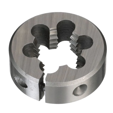Drill America 3/8"-80 UNS X 1" OD HSS Round Adjustable Die DWTSR1-3880
