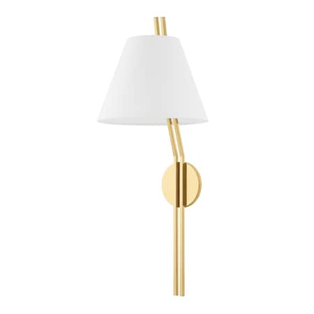Hudson Valley Lighting Shokan 1 Light Wall Sconce 10.75 In. Aged Brass 6511-AGB