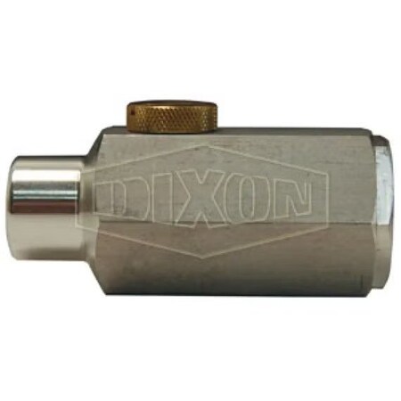 Dixon Mini In-Line Air Lubricator, 1/4 in FNPT x 1/4 in MNPT Port, 22 SCFM Flow Rate, 200 psi Pressure ML200M