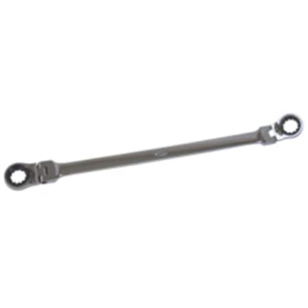 Keen 0.31 in. x 0.37 in. Extra Long Double Box End Flexible Ratcheting Wrench KE1079348