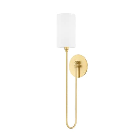 Hudson Valley Lighting Harlem 1 Light Wall Sconce 5.25 In. Aged Brass 6800-AGB