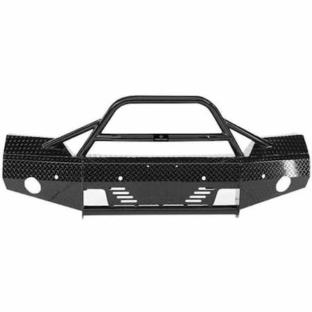 Replacement For Gmc Sierra 2500 Hd Year 2017 Ranch Hand Summit Black Steel Bullnose Front Bumper 12