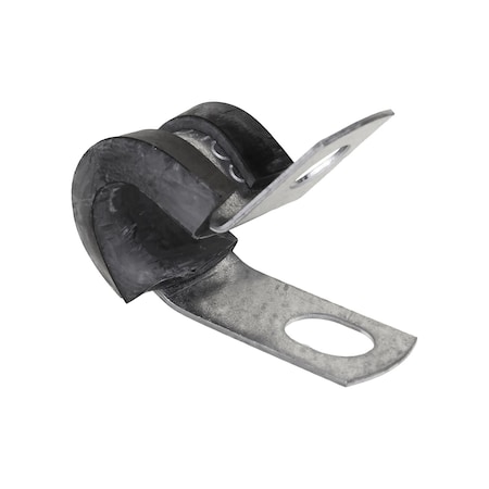 Auveco 1/4in Steel Clamp with Neoprene Jacket, 10PK 20502