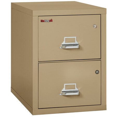 Fireking 2 Drawer, 1 Hr Fire Rated, Vertical, 31" Legal, Safe-In-A-File Sand 2-2131-CSASF