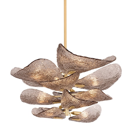 Corbett Lighting Cardiff Chandelier in Vintage Gold Leaf 515-35-VGL
