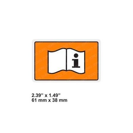 Jlg REPLACEMENT DECAL, PICTORIAL OPER MAN. E 123628