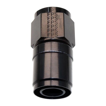 Fragola 2600108 No.8 Race-Rite Crimp-On Hose End, Black Anodize - Straight FRG2600108