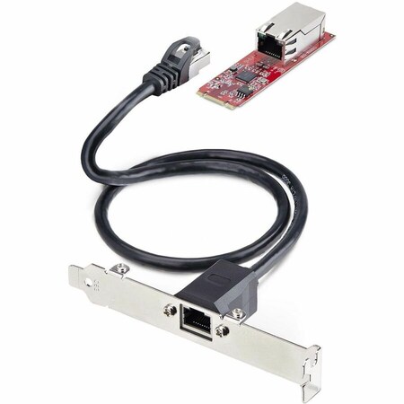 Startech.Com 1-PORT 2.5GBE M.2 NETWORK CARD, MULTI-GIGABIT SPEEDS 2.5G/1G/100M/10M, NBASE-T 802.3BZ NIC, MR12GI-NETWORK-CARD