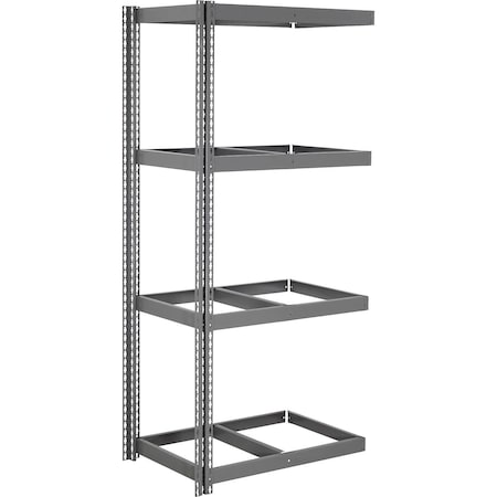 Global Industrial 4 Shelf, Heavy Duty Boltless Shelving, Add On, 48"W x 36"D x 84"H, No Deck B3164031