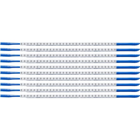 Brady ClipSleeve Wire Markers Size 07 Nylon 18 AWG - 18 AWG, 8 Pack of 300 Each, 300PK SCN07-8