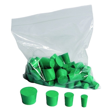 United Scientific Supplies Inc Stopper, 25 mm H, Neoprene, Green NSTPK2