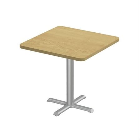 Correll Square Cafe Table, 24 in W, 24 in L, 29 in H, Particleboard Top, Fusion Maple SXT24S-16-98-16