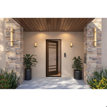 Doornmore G10502, 33.75" x 82" ( 32" Door) Left Hand, Mahogany SDL 5 Lite Exterior Door G10502-SW-3280_1_LI
