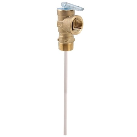 Watts Watts 100XL-8-125 Relief Valve, 3/4 in MNPT x FNPT, 75 to 150 psi Operating, Brass 100XL-8-125