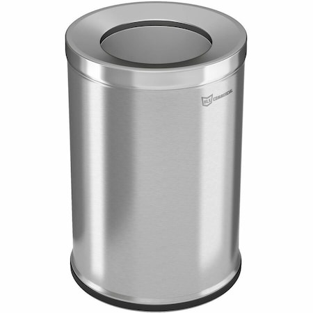 Hls Commercial 26 Gallon Round Open Top Trash Can, Stainless Steel HLSC05G26