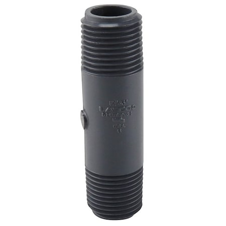 Genova LASCO 205030BC Pipe Nipple, 12 in, IPS, PVC, SCH 80 Schedule, 3 in L P-12-3