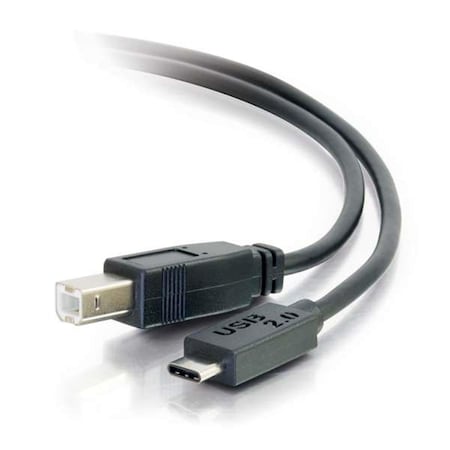Fasttrack 10 ft. USB 2.0 USB-C to USB-B Cable M-M, Black FA633834